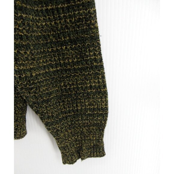 VINTAGE Sweater Large Lambs Wool Orlon Domino Pullover 70s Preppy * - Picture 3 of 13